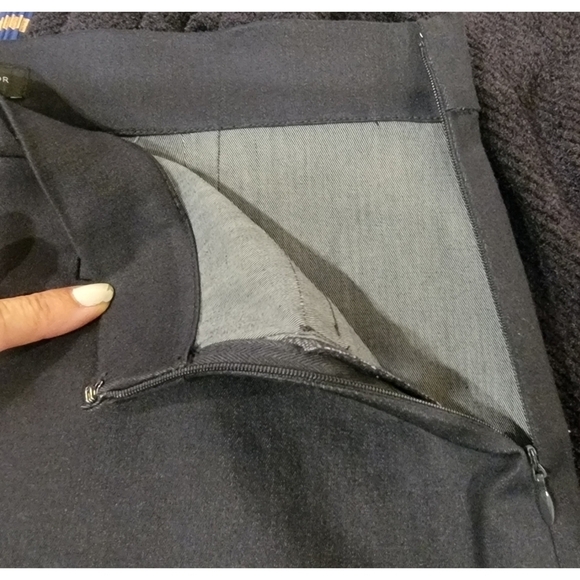 NWT Ann Taylor midi skirt size 6 dark denim - Picture 4 of 8